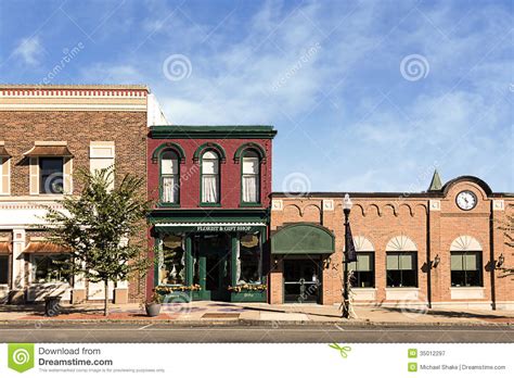 Small Town Main Street Royalty Free Stock Photography Image 35012297