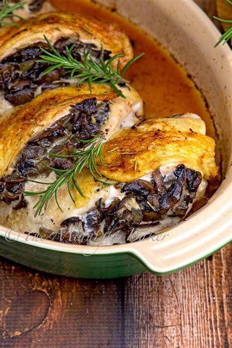 Mushroom stuffed chicken breast is a delicious dish with a balance of nutrition of fiber and protein. Mushroom Stuffed Chicken Breast with Rosemary Butter - The ...