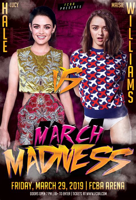 Fcba History 29 March 2019 Lucy Hale Vs Maisie Williams
