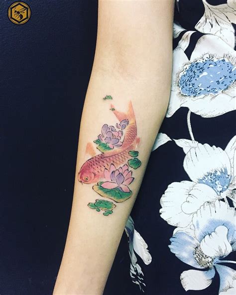 Koi Fish With Lotus Flower Tattoo Instagram Themanyao Tattoos Koi