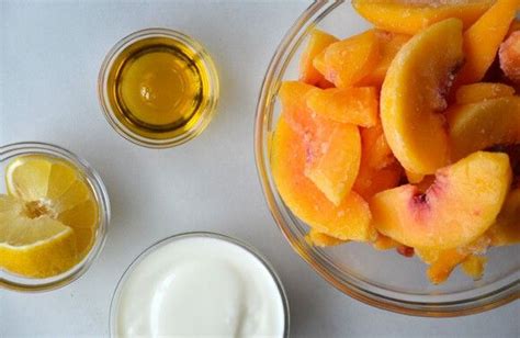 Minute Healthy Peach Frozen Yogurt Peach Frozen Yogurt Peach