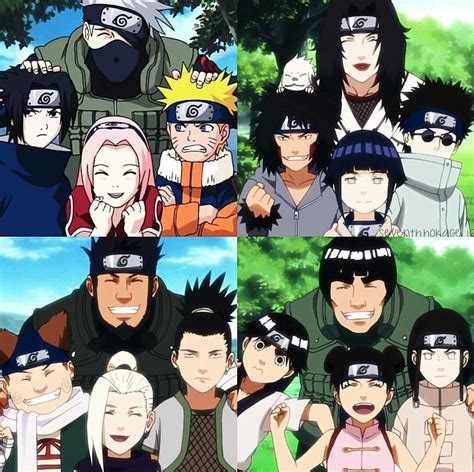 Teams Kakashi Kurenai Guy And Asuma Naruto And Sasuke Team 10