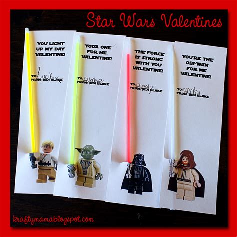 Krafty Mama Easy Star Wars Valentines