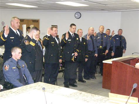 Promoted And New Officers Sworn In Allentownpagov