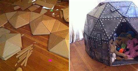How To Make Cardboard Play Dome Diy And Crafts Handimania