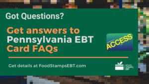 Maybe you would like to learn more about one of these? Pennsylvania EBT Card FAQs - Food Stamps EBT