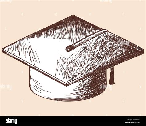 Graduation Cap Sketch Stock Vector Image And Art Alamy