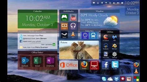 Windows 10 4 Desktop Layout Youtube