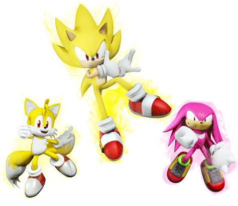 Sonic Heroes Team Super Sonics Victory Pose By Spinoskingdom875 On
