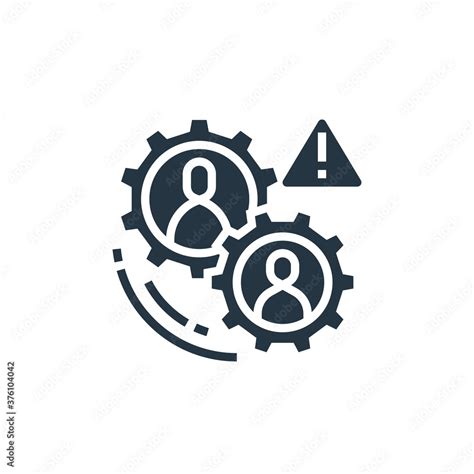 Operational Risk Icon Glyph Operational Risk Icon For Website Design