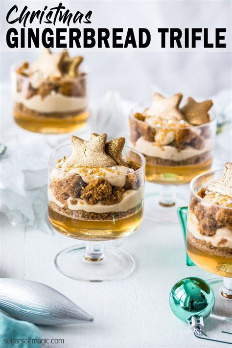 These individual mint chocolate trifles are easy to whip up & taste sublime! Gingerbread Trifle | Recipe | Gingerbread trifle, Best christmas desserts, Trifle recipe