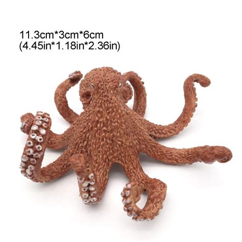 Realistic Octopus Sea Life Model Solid Plastic Figure Ocean Party
