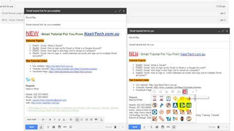 Part11 Gmail How To Format A Message At Gmail Including Fonts Fonts
