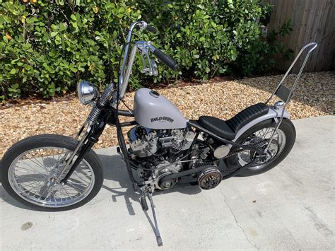 1975 Harley Davidson Old School Chopper Dennis Kirk Garage Build