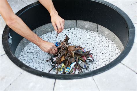 Build a diy fire pit to keep the fun going long after the sun goes down. Make Your Own Fire Pit in 4 Easy Steps! - A Beautiful Mess
