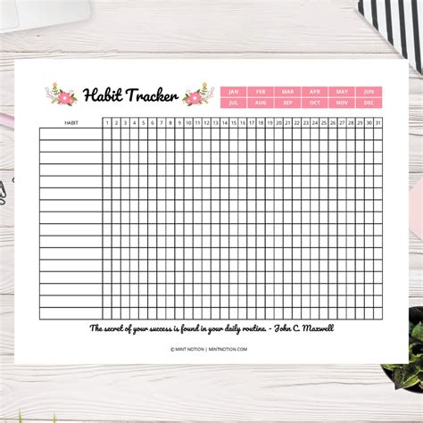 Habit Tracker Excel Template Free Free Printable Templates
