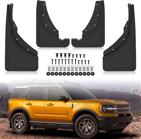 Ldetxy Mud Guards Auto Mud Flaps For 2021 2022 Ford Bronco Sport Front