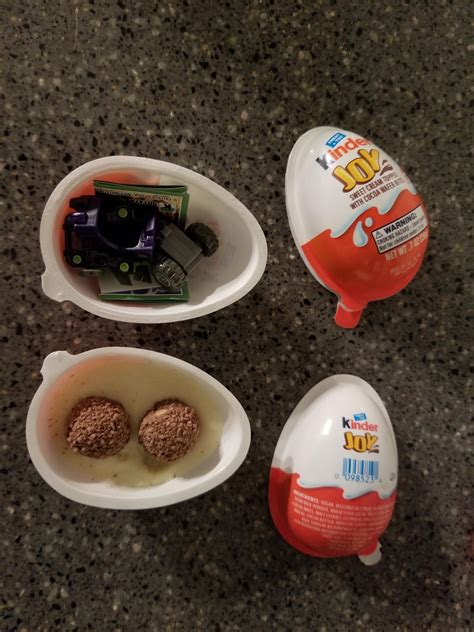 These Kinder Eggs Sold In The Us Separate The Toy And Candy R