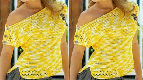Bonitas Blusas Tejidas En Crochet Para Mujer Moderna Youtube