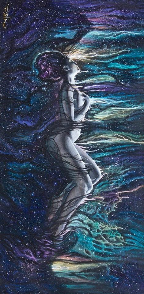 Beautiful Painting Psychedelic Galaxy Cosmic Spiritual