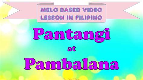Pantangi At Pambalana Without Voice Over Youtube