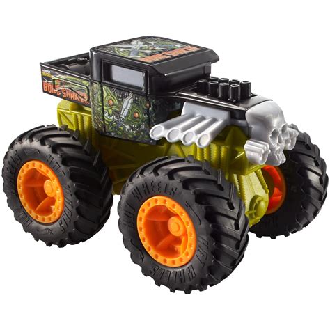 Hot Wheels Monster Trucks Rev Tredz Bone Shaker Vehicle Walmart Com