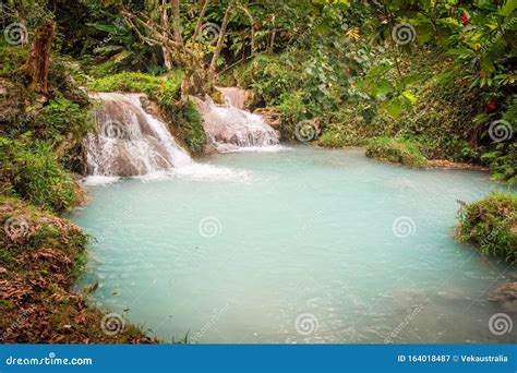 Mele Cascades Waterfall Port Vila Vanuatu Stock Afbeelding Image Of