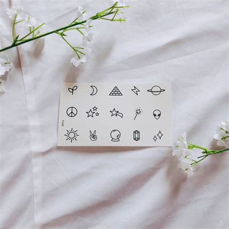 Minimalist Temporary Tattoos Hobbies And Toys Stationary And Craft Art
