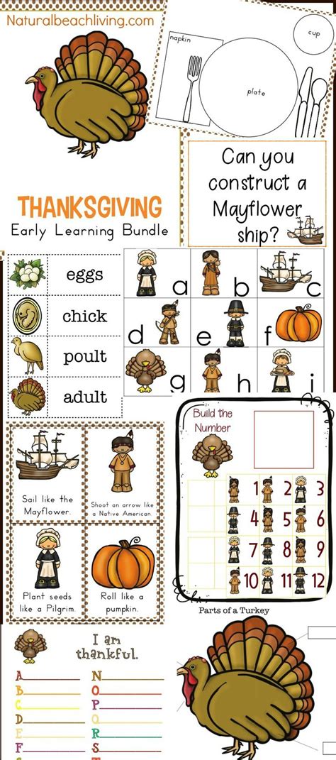 Thanksgiving Kindergarten And Preschool Theme Thanksgiving Activities