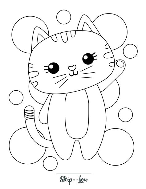 Free Printable Kitten Coloring Pages For Kids Skip To My Lou