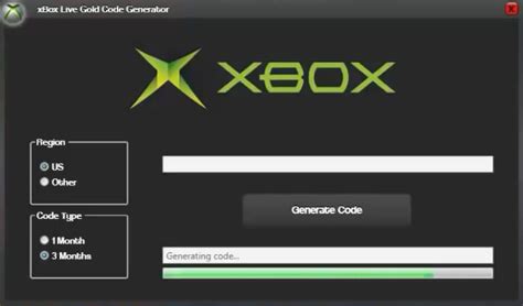 Xbox Live Gold Code Generator Free Download