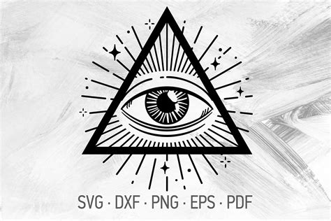 All Seeing Eye SVG Cricut Cut Files Shirt Design Third Eye | Etsy