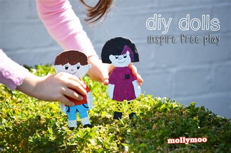 Mollymoocrafts Diy Cardboard Dolls Craft For Melissa And Doug