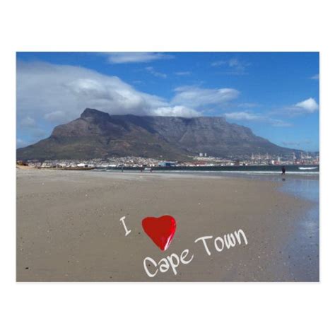 I Love Cape Town Postcard Zazzle