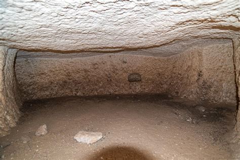 On A Cliff In Abydos Egypt Mysterious Chambers Created In The Rock Were Discovered Ancient