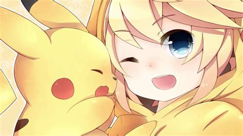Nightcore Pika Girl Anime Cute Pikachu Cute Pokemon Wallpaper