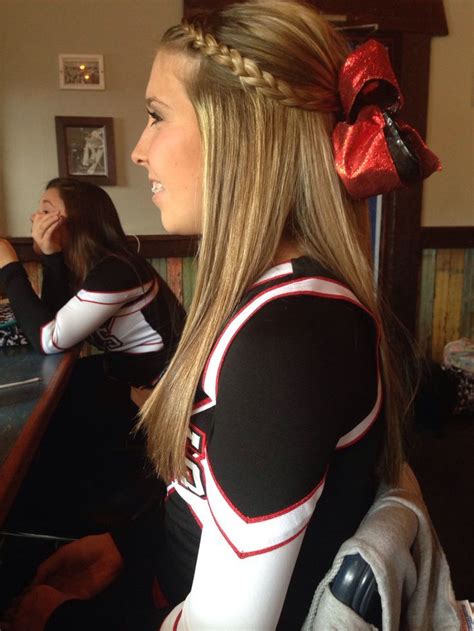 Lauren Mcbride In Cheerleading Hairstyles Cheer Hair Sports