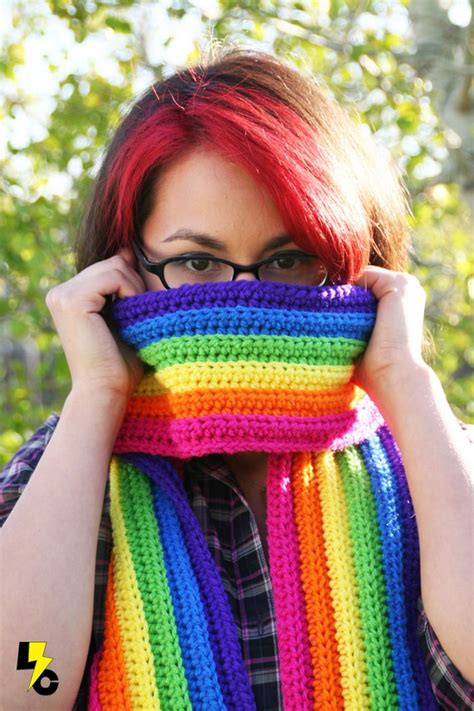 Giant Rainbow Scarf Made To Order