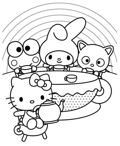 My Melody Coloring Pages Free Printable Coloring Pages