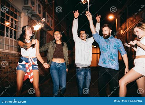 Cheerful Young People Having A Party Stock Image Image Of Adult