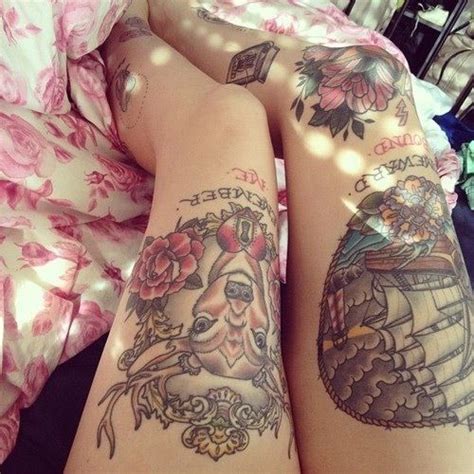 Beautiful Thigh Tattoos Modern Tattoos Love Tattoos Tatoos Forearm Tattoo I Tattoo Thigh