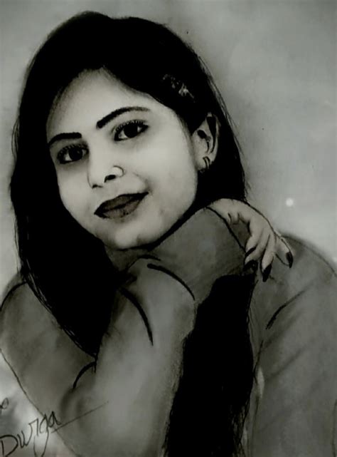 Beautiful Girl Pencil Sketch Desi Painters