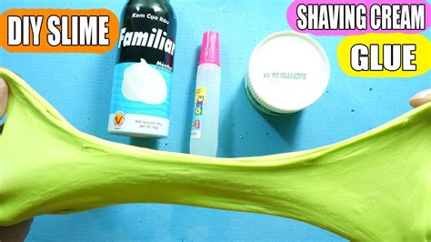 How To Make Slime Without Glue Shaving Cream Simplest Diy Fluffy Slime