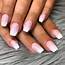 Pink & White Ombré Acrylic Nails With Images  Ombre