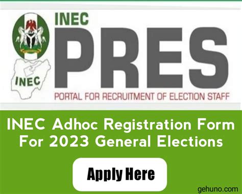 Link To Apply For Inec Adhoc Staff Recruitment 20222023