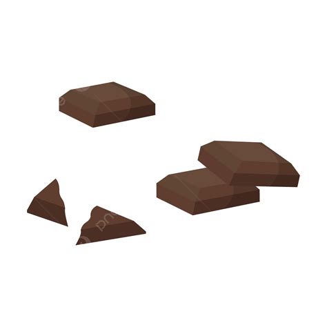 Gambar Potongan Ilustrasi Vektor Coklat Cokelat Coklat Yang Enak