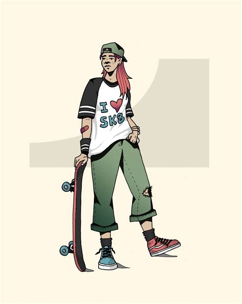 Skater Girl Character Domestika