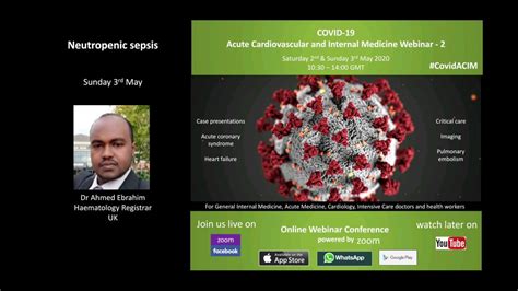 Neutropenic Sepsis And Covid 19 By Dr Ahmed Ibrahem Covidacim Webinar
