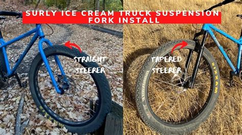 How To Put A Tapered Fork On A Surly Bike Rockshox Bluto Suspension