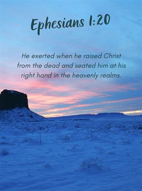 Ephesians He Exerted When He Raised Christ From The Dead And Seated Him